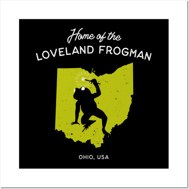 Home of the Loveland Frogman Wall Art by Strangeology